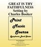 Great Is Thy Faithfulness Concert Band sheet music cover